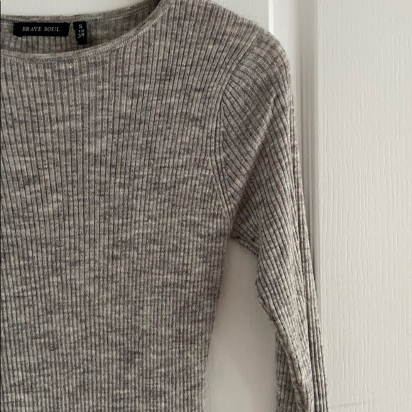 ASOS Knit Grey Marl Dress - Picture 4 of 4